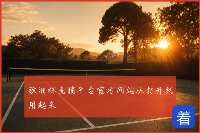 欧洲杯竞猜平台官方网站从打开到用起来