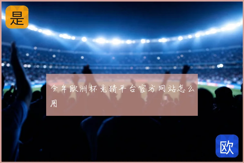 今年欧洲杯竞猜平台官方网站怎么用